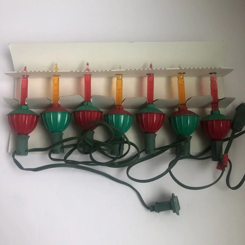 NOMA Expressions Bubble Lite Set Vintage 7 bulbs one doesn’t bubble